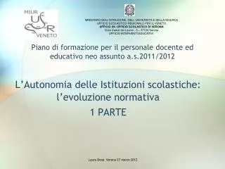 Piano di formazione per il personale docente ed educativo neo assunto a.s.2011/2012