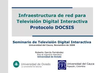 Infraestructura de red para Televisión Digital Interactiva Protocolo DOCSIS