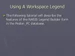 Using A Workspace Legend - slide 1