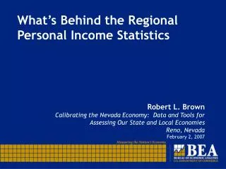 What’s Behind the Regional Personal Income Statistics