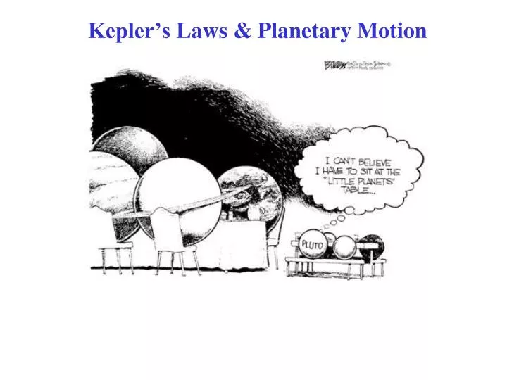 kepler s laws planetary motion