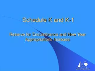 Schedule K and K-1