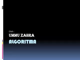 oleh ummu zahra