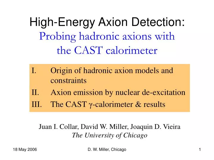 high energy axion detection probing hadronic axions with the cast calorimeter