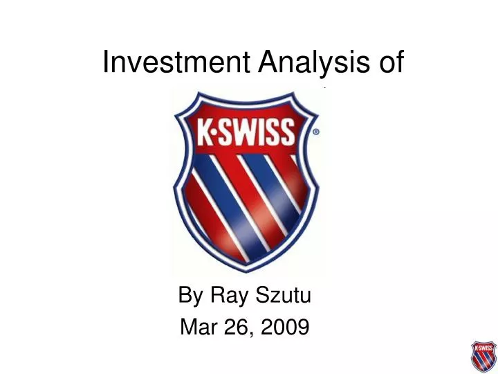 investment analysis of