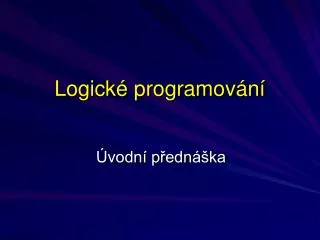 logick programov n