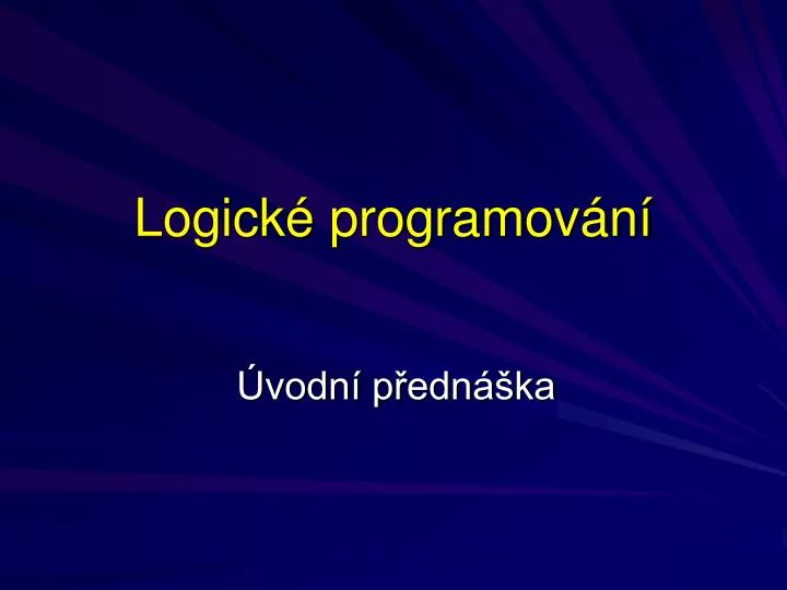 logick programov n