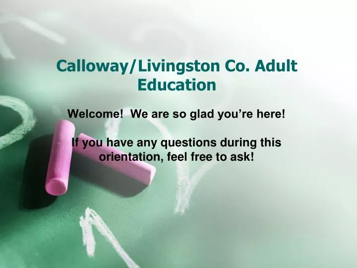 calloway livingston co adult education