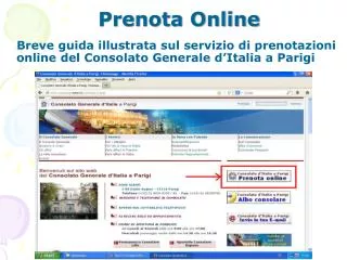 prenota online