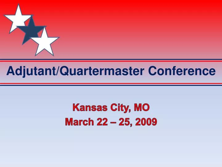 adjutant quartermaster conference