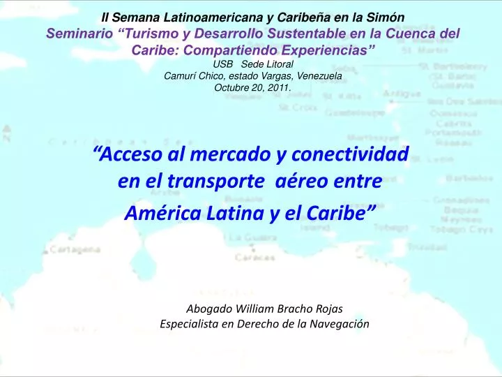 acceso al mercado y conectividad en el transporte a reo entre am rica latina y el caribe