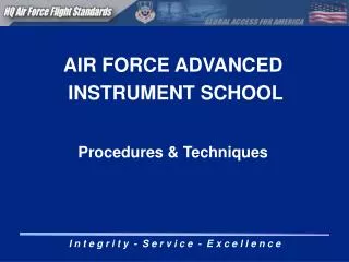 AIR FORCE ADVANCED INSTRUMENT SCHOOL