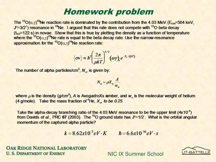 homework problem