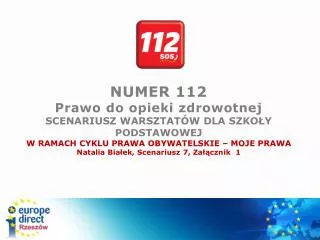 NUMER 112
