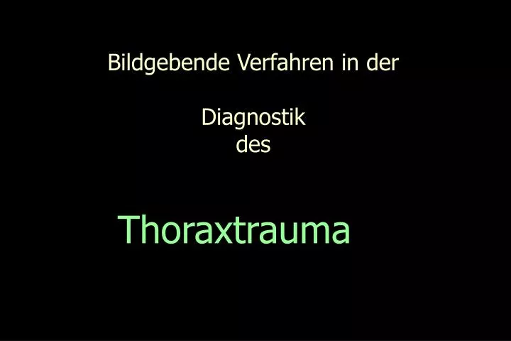 thoraxtrauma
