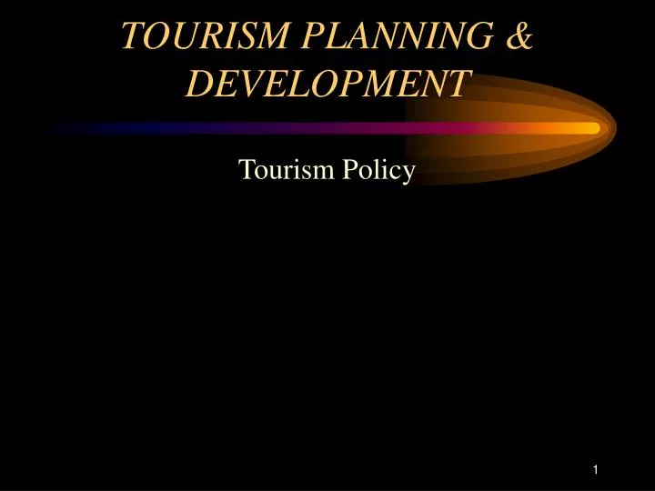 tourism planning development