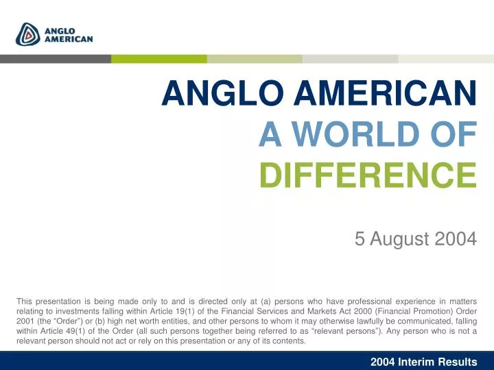 anglo american a world of difference
