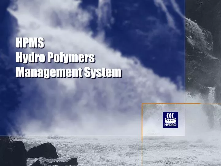 hpms hydro polymers management system