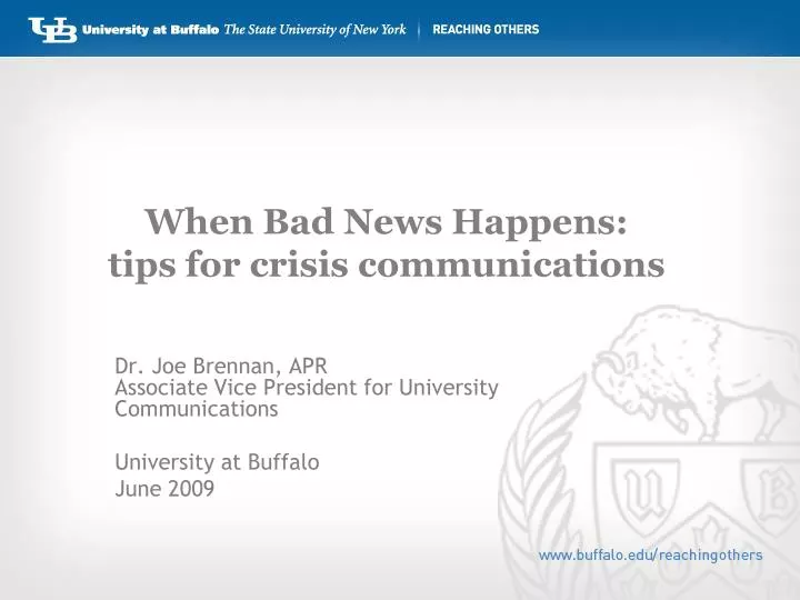 when bad news happens tips for crisis communications