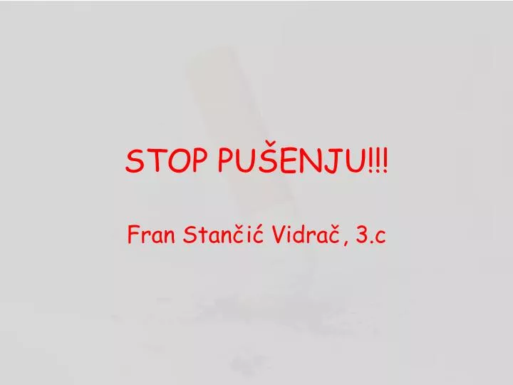 stop pu enju