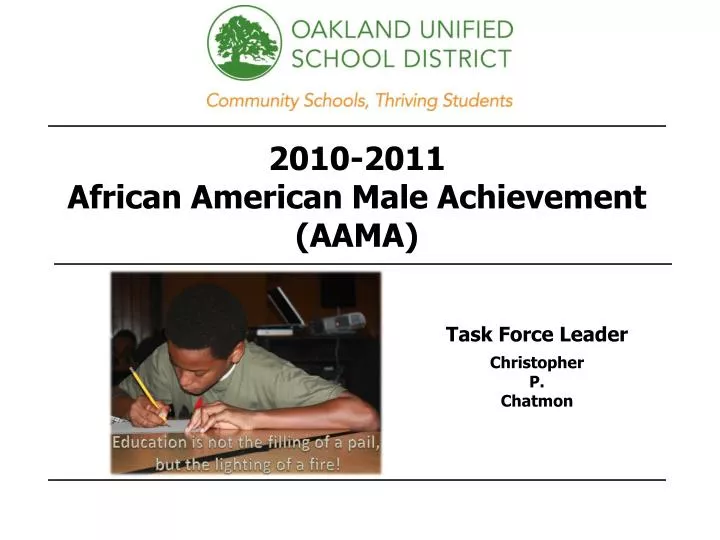 2010 2011 african american male achievement aama