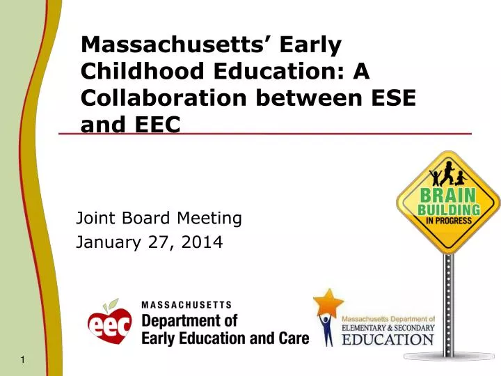 massachusetts early childhood education a collaboration between ese and eec