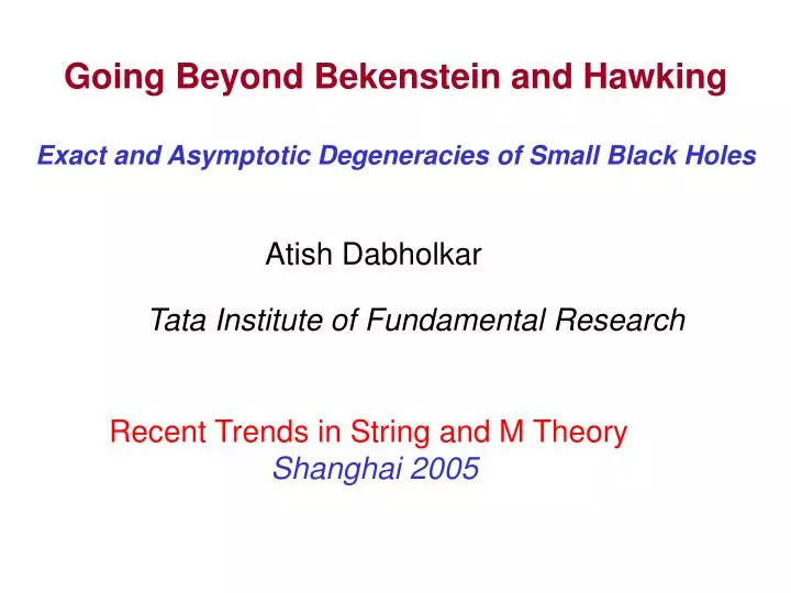 going beyond bekenstein and hawking exact and asymptotic degeneracies of small black holes