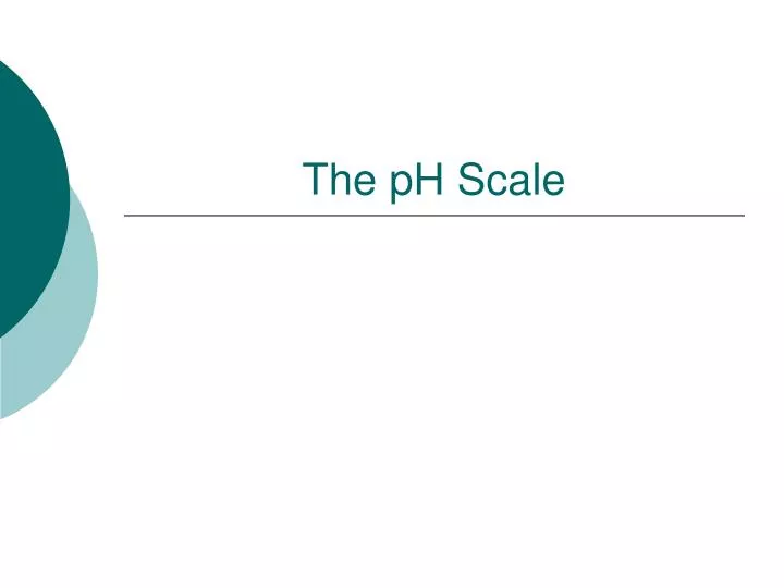 the ph scale