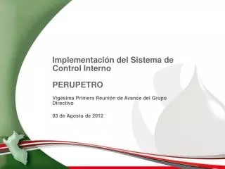 implementaci n del sistema de control interno perupetro