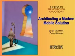 Architecting a Modern Mobile Solution