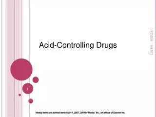 Acid-Controlling Drugs