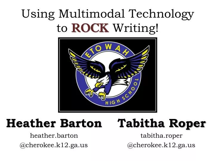 using multimodal technology to rock writing