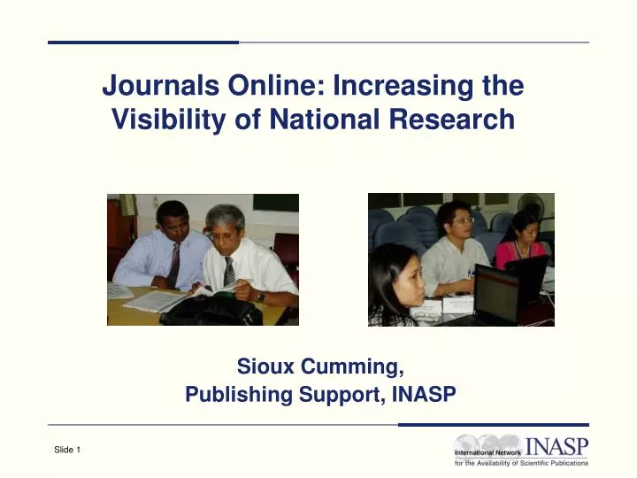 journals online increasing the visibility of national research