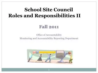 School Site Council Roles and Responsibilities II
