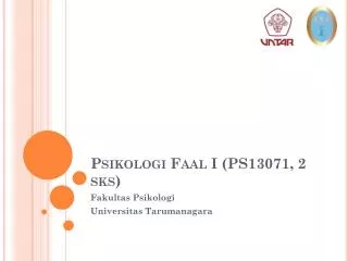 Psikologi Faal I (PS13071, 2 sks )