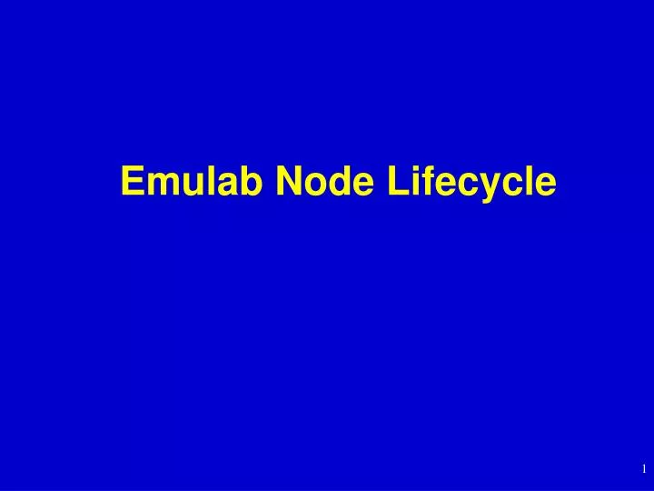 emulab node lifecycle