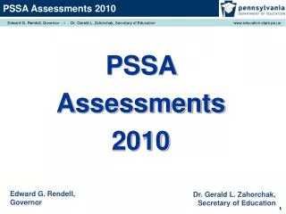 PSSA Assessments 2010