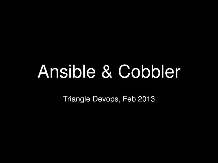 ansible cobbler