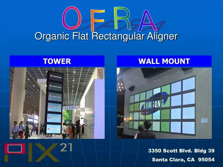 organic flat rectangular aligner