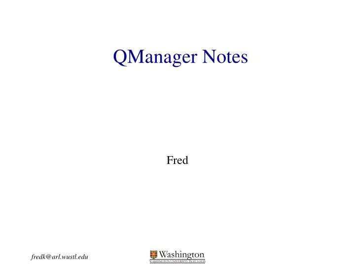qmanager notes
