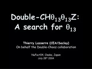 Double-CH  13  13 Z: A search for  13