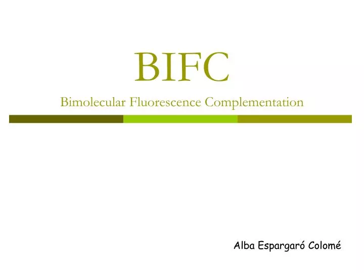 bifc bimolecular fluorescence complementation