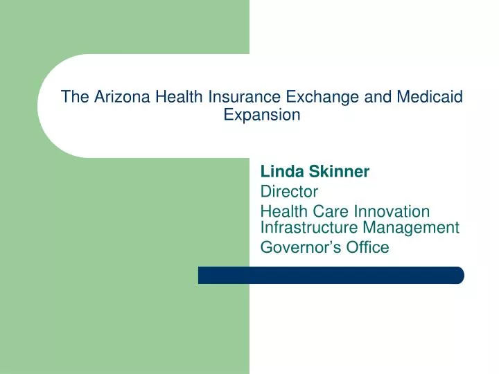 the arizona health insurance exchange and medicaid expansion