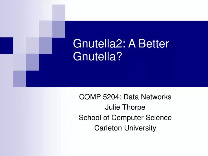 comp 5204 data networks julie thorpe school of computer science carleton university
