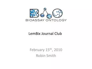 LemBix Journal Club