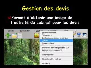 gestion des devis