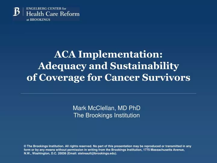 aca implementation adequacy and sustainability of coverage for cancer survivors