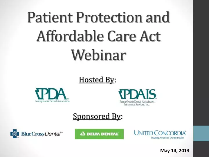 patient protection and affordable care act webinar