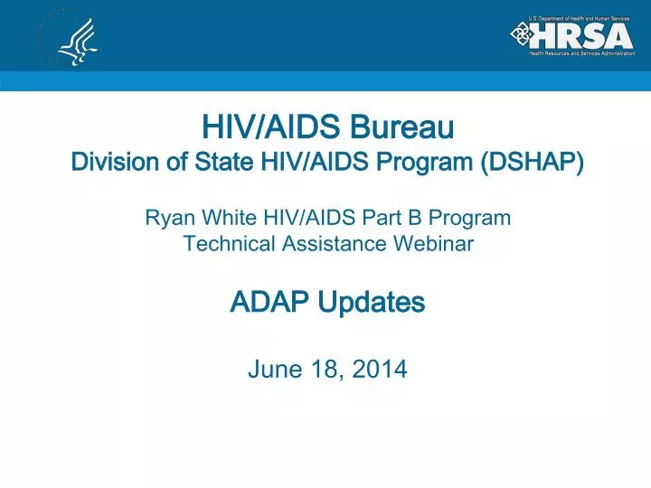 hiv aids bureau division of state hiv aids program dshap