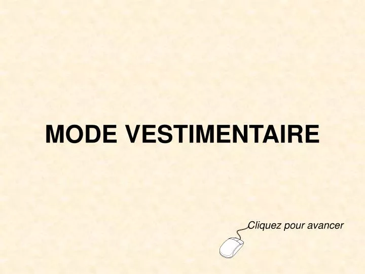 mode vestimentaire